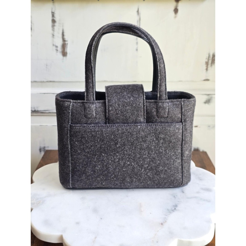 Coach 8189 Vintage Japan Exclusive Wool Felt Mini Tote Bag Rare - Picture 3 of 12